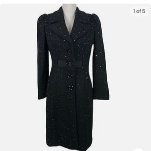 Inc Sparkle sequin shell coat